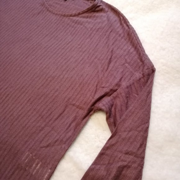 Dynamite semi-sheer plum colour top, size M - Picture 10 of 10